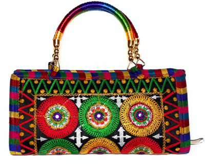 

Unique Fashion Casual, Party Red, Green Clutch, Green;red