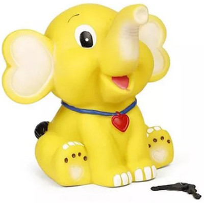 

HALO NATION Appu Piggy Bank Elephant Savings Coin Bank Bank for Kids - Yellow Coin Bank(Yellow)