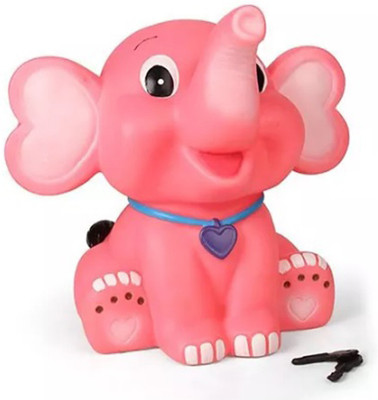 HALO NATION Appu Piggy Bank Elephant Savings Coin Bank Bank for Kids - Pink Coin Bank(Pink)