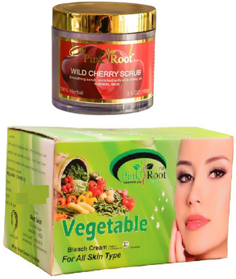 

Pink Root Vegetable Bleach 250gm, Cocoa Butter Scrub 100gm(Set of 2)
