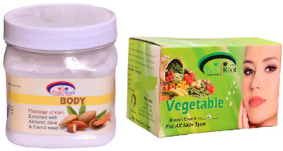 

Pink Root Vegetable Bleach 250gm, Coconut Scrub 100gm(Set of 2)