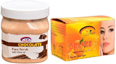

Pink Root Orange Bleach 250gm, Chocolate Scrub 500ml(Set of 2)