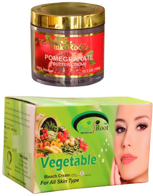 

Pink Root Vegetable Bleach 250gm, Mix Fruit Facial Kit 83gm(Set of 2)