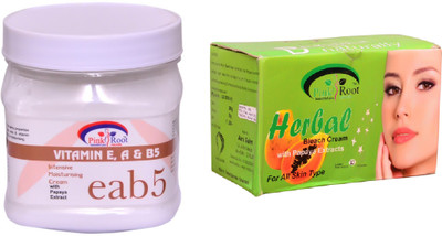 

Pink Root Herbal Bleach 250gm, Vitamin eab5 Cream 500ml(Set of 2)