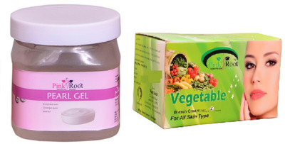 

Pink Root Vegetable Bleach 250gm, Papaya Mask 500ml(Set of 2)