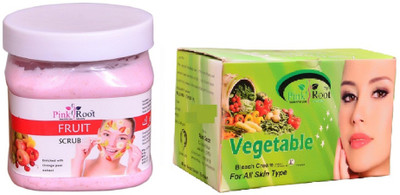 

Pink Root Vegetable Bleach 250gm, Neem Cream 500ml(Set of 2)