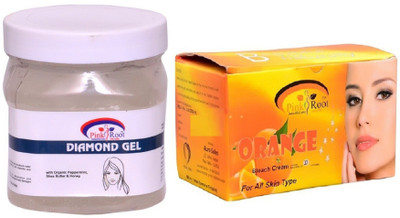 

Pink Root Orange Bleach 250gm, Diamond Gel 500ml(Set of 2)