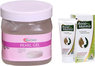 

Roop Mantra Ayurvedic Fairness Face Cream 30g and Biocare Pearl Gel 500ml(Set of 2)