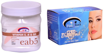 

Pink Root Diamond Bleach 250gm, Vitamin eab5 Cream 500ml(Set of 2)