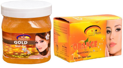 

Pink Root Orange Bleach 250gm, Gold Leaf Gel 500ml(Set of 2)