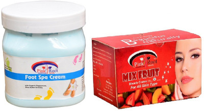 

Pink Root Mix Fruit Bleach 250gm, Foot Spa Cream 500ml(Set of 2)