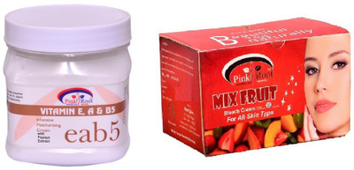 

Pink Root Mix Fruit Bleach 250gm, Vitamin eab5 Cream 500ml(Set of 2)