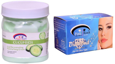

Pink Root Diamond Bleach 250gm, Cucumber Cream 500ml(Set of 2)