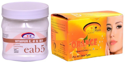 

Pink Root Orange Bleach 250gm, Vitamin eab5 Cream 500ml(Set of 2)