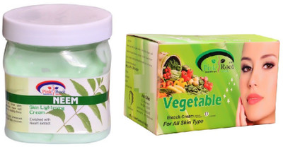 

Pink Root Vegetable Bleach 250gm, Vitamin eab5 Cream 500ml(Set of 2)