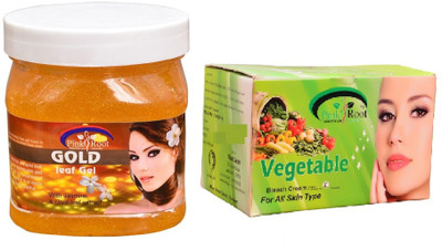 Pink Root Vegetable Bleach 250gm, Fruit Gel 500ml(Set of 2)