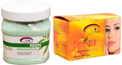 

Pink Root Orange Bleach 250gm, Neem Scrub 500ml(Set of 2)
