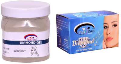 

Pink Root Diamond Bleach 250gm, Diamond Gel 500ml(Set of 2)