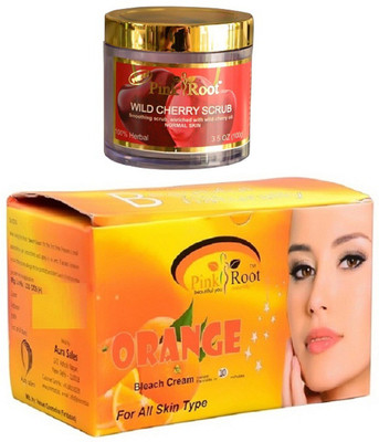 

Pink Root Orange Bleach 250gm, Wild Cherry Scrub 100gm(Set of 2)