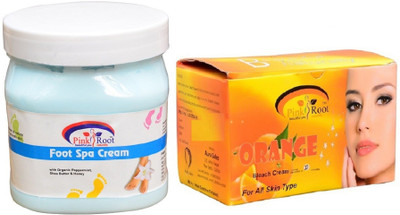 

Pink Root Orange Bleach 250gm, Foot Spa Cream 500ml(Set of 2)