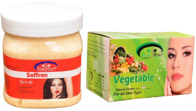 

Pink Root Vegetable Bleach 250gm, Neem Scrub 500ml(Set of 2)