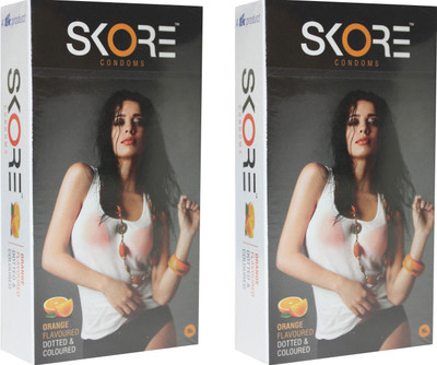

Skore Orange Condom(Set of 2, 20S)