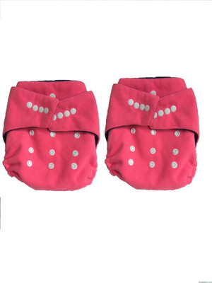 

Comfort cloth diaper twin pack of all in one type with two bamboo inserts - XL(02 Pieces)