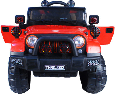 

Toy House Off Roader Rechargeable jeep with remote for kids (2 to 6 yrs) Jeep Battery Operated Ride On(Red)