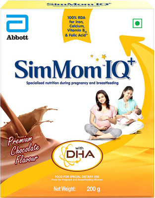 SimMom IQ Plus Chocolate Nutrition Drink(200 g, Chocolate Flavored)