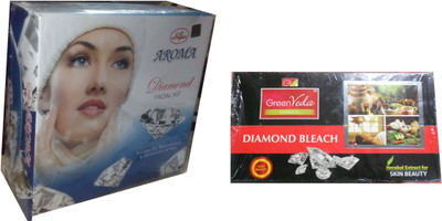 

Super Aroma Diamond Facial Kit (5 in 1), + Diamond Bleach 580 g(Set of 5)