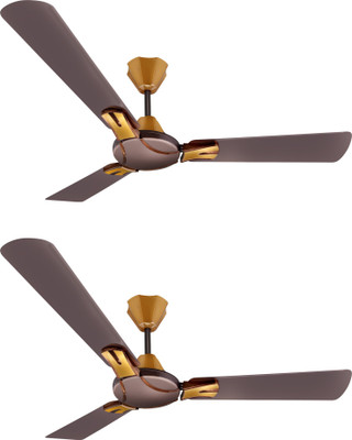 

Candes fan 3 Blade Ceiling Fan(Copper Bronze, Pack of 2), Brown