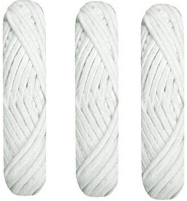 

Pooja Trendz 3 Pcs Heavy Duty Cotton Nada String Reel-9 MM Small Size Width-Plain White-Suited for most the Indian Dresses. Hair Band(White)
