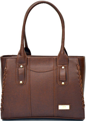 

AGINOS Hand-held Bag(Brown)