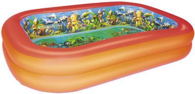 

DealBindaas Bestway Swimming Pool 8.6 Feet/Foot Splash And Play Interactive Series 3D Adventure | 104" Inches | 262*175*51 Cms Lbh | For Kids Adult Family | Easy Inflatable, 2 Pairs Of 3D Goggles | Easy To Store. Inflatable Pool(multi)