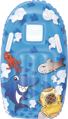 

DealBindaas Bestway Animated Surf Rider Float 39"*20" Inches Blue | Age 3 To 6 Years | Orange | Best Way To Float And Stay In Water | See Thru Window Inflatable Pool Accessory(Blue)