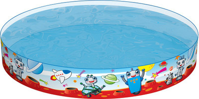 

DealBindaas Bestway Swimming Pool 5 Feet/Foot Spacebotz Fill 'N Fun Pool | 60" Inches | 152* H 25 Cms | For Kids Adult Family | No Inflatable, Permanent Sidewall | Easy To Store Inflatable Pool(multi)