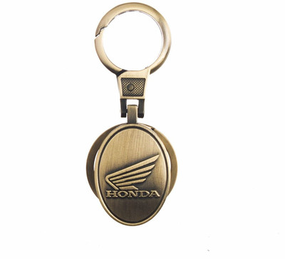 

Universal Aai Premium Quality Honda Wings design Metal Locking Keychain - Gold Key Chain