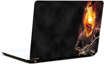 

Pics And You Superhero Themed 017 Fiery Skull 4 Vinyl Laptop Skin (3M/Avery Bubble Free Vinyl, Matte Laminated, 15 x 10 inches)- LSHR017 Vinyl Laptop Decal 15.6
