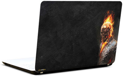 

Pics And You Superhero Themed 076 Fiery Skull 6 Vinyl Laptop Skin (3M/Avery Bubble Free Vinyl, Matte Laminated, 15 x 10 inches)- LSHR076 Vinyl Laptop Decal 15.6