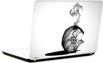 

Pics And You Superhero Themed 003 Skull Vinyl Laptop Skin (3M/Avery Bubble Free Vinyl, Matte Laminated, 15 x 10 inches)- LSHR003 Vinyl Laptop Decal 15.6