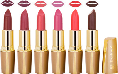 

Rythmx Creamy Shining Lipstick For Women Regular Use (Set Of 6 Pcs) 42(Dark Caffee, Mauve, Crimsom, Plum Purple, Deep Orange, Coffee Brown)