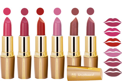 

Rythmx Creamy Shining Lipstick For Women Regular Use (Set Of 6 Pcs) 27(Rose, Dark Purple, Orange Red, Plum Purple, Cirap Brown, Mauve)