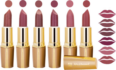 

Rythmx Creamy Shining Lipstick For Women Regular Use (Set Of 6 Pcs) 23(Cirap Brown, Mauve, Light Brown, Light Brown, Mauve, Wine)