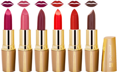 

Rythmx Creamy Shining Lipstick For Women Regular Use (Set Of 6 Pcs) 73(Magenta, Sangeria, Orange, Peach, Egg Plant Purple, Cirap Brown)