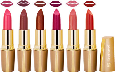 

Rythmx Creamy Shining Lipstick For Women Regular Use (Set Of 6 Pcs) 70(Rose, Dark Caffee, Pecan Mauve, Magenta, Sangeria, Light Brown)
