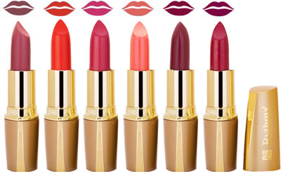 

Rythmx Creamy Shining Lipstick For Women Regular Use (Set Of 6 Pcs) 77(Mauve, Orange, Dark Purple, Brick Pink, Sangeria, Cherry Shimmar)