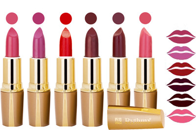 

Rythmx Creamy Shining Lipstick For Women Regular Use (Set Of 6 Pcs) 32(Rose, Purple, Chili Red, Brown, Brown, Rospberry)
