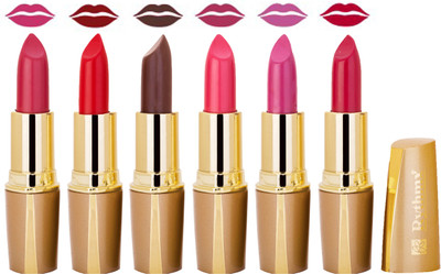 

Rythmx Creamy Shining Lipstick For Women Regular Use (Set Of 6 Pcs) 71(Dark Purple, Tomato Red, Coffee Brown, Rose, Purple, Plum, 24 g)