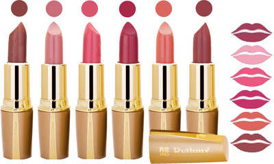 

Rythmx Creamy Shining Lipstick For Women Regular Use (Set Of 6 Pcs) 21(Cirap Brown, Purple, Orange, Dark Orange, Brick Pink, Wine)