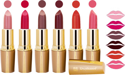 

Rythmx Creamy Shining Lipstick For Women Regular Use (Set Of 6 Pcs) 39(Peach, Magenta Pink, Light Brown, Brown, Orange, Rospberry, 24 g)